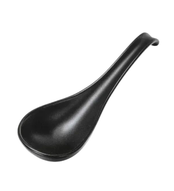 Porcelain Soup Spoon Black 5.9 L