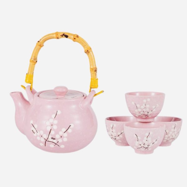 Pink Ume Plum Blossoms Tea Set 27oz